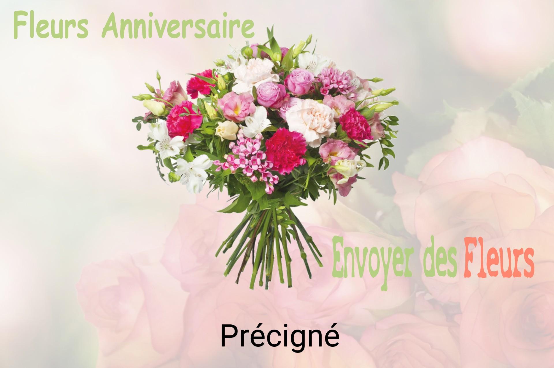 Bouquet de fleurs d’anniversaire livré à Précigné